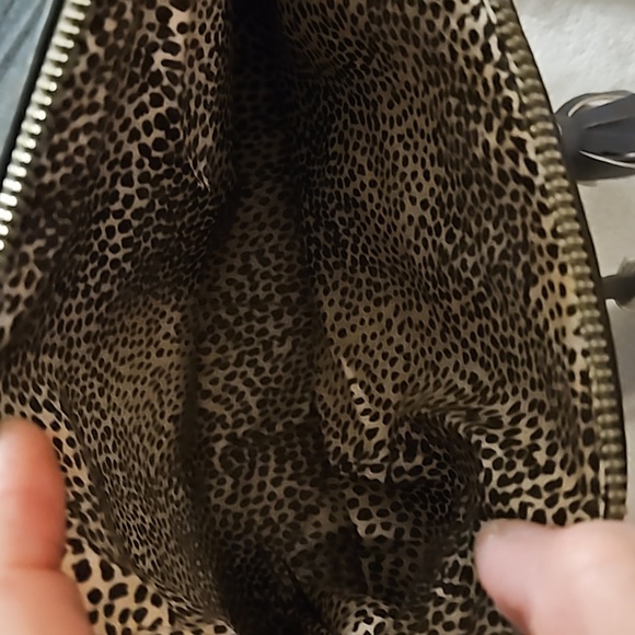 Lunamoon Womens Adjustable Crossbody Strap Navy Gray Diamond Pattern Bag - Picture 7 of 10